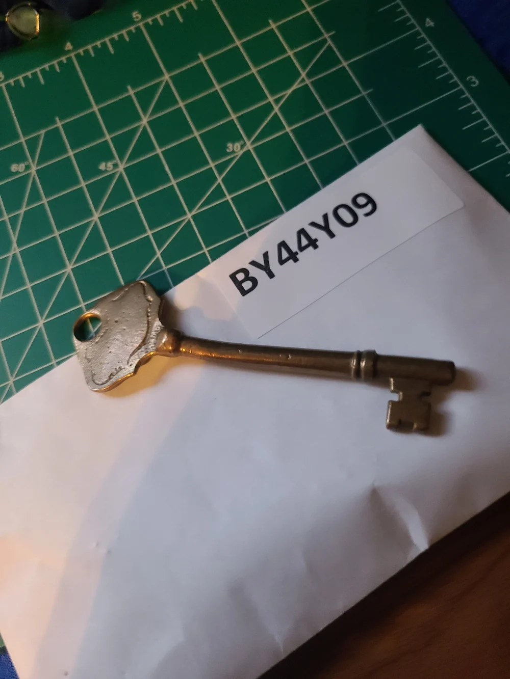 Vintage Gold-tone Skeleton Key
